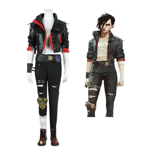 Arcane League of Legends Vi Cosplay Costume | Gaming Outfit