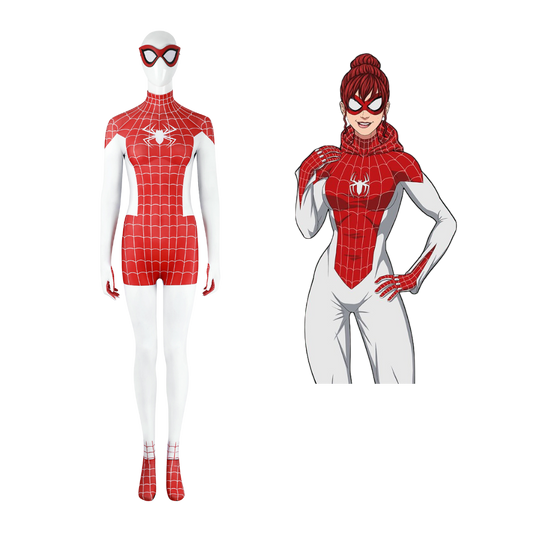 Spider-Man Mary Jane Watson Crimson She-Devil Cosplay Costume | Marvel Outfit