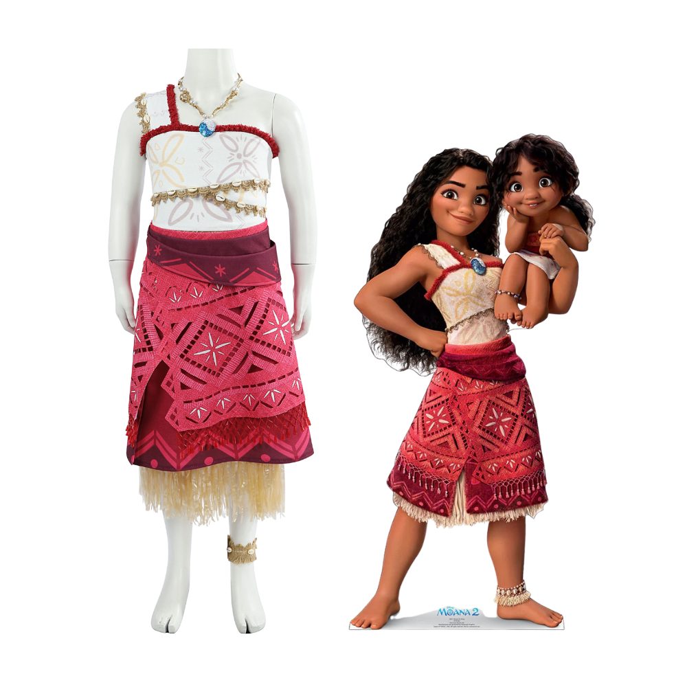 Kids Disney Princess Moana 2 Cosplay Costume  | Movie Outfit