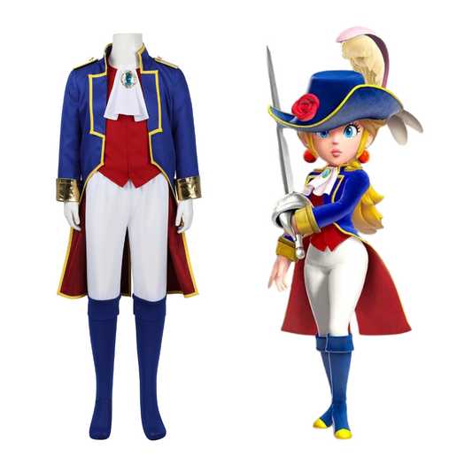 Princess Peach Showtime! Kids Swordfighter Cosplay Costume | Gaming Outfit