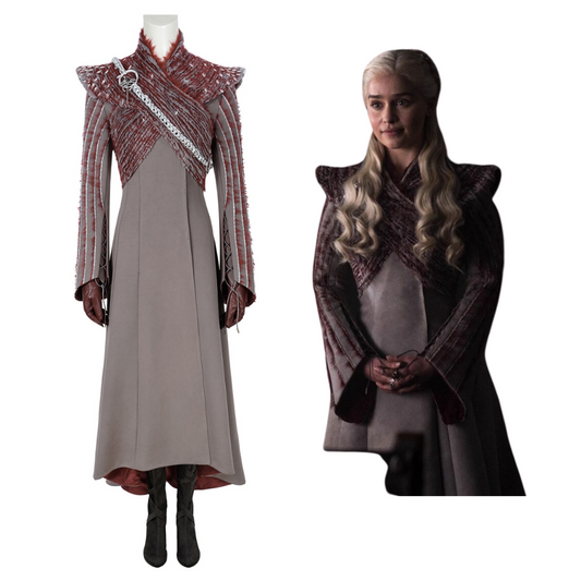 Game of Thrones S8 Daenerys Targaryen V3 Cosplay Costume | TV Outfit