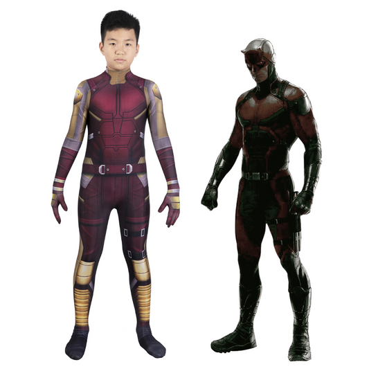 Kids Daredevil Cosplay Costume | Marvel Outfit
