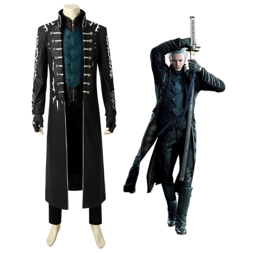 Devil May Cry Vergil Cosplay Costume | Gaming Outfit