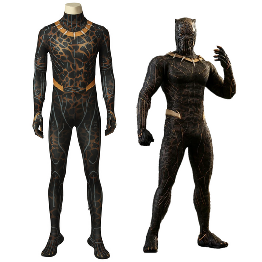 Black Panther Erik Stevens Cosplay Costume | Marvel Outfit