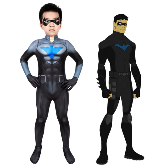 Kids Nightwing Son of Batman Cosplay Costume | DC Outfit