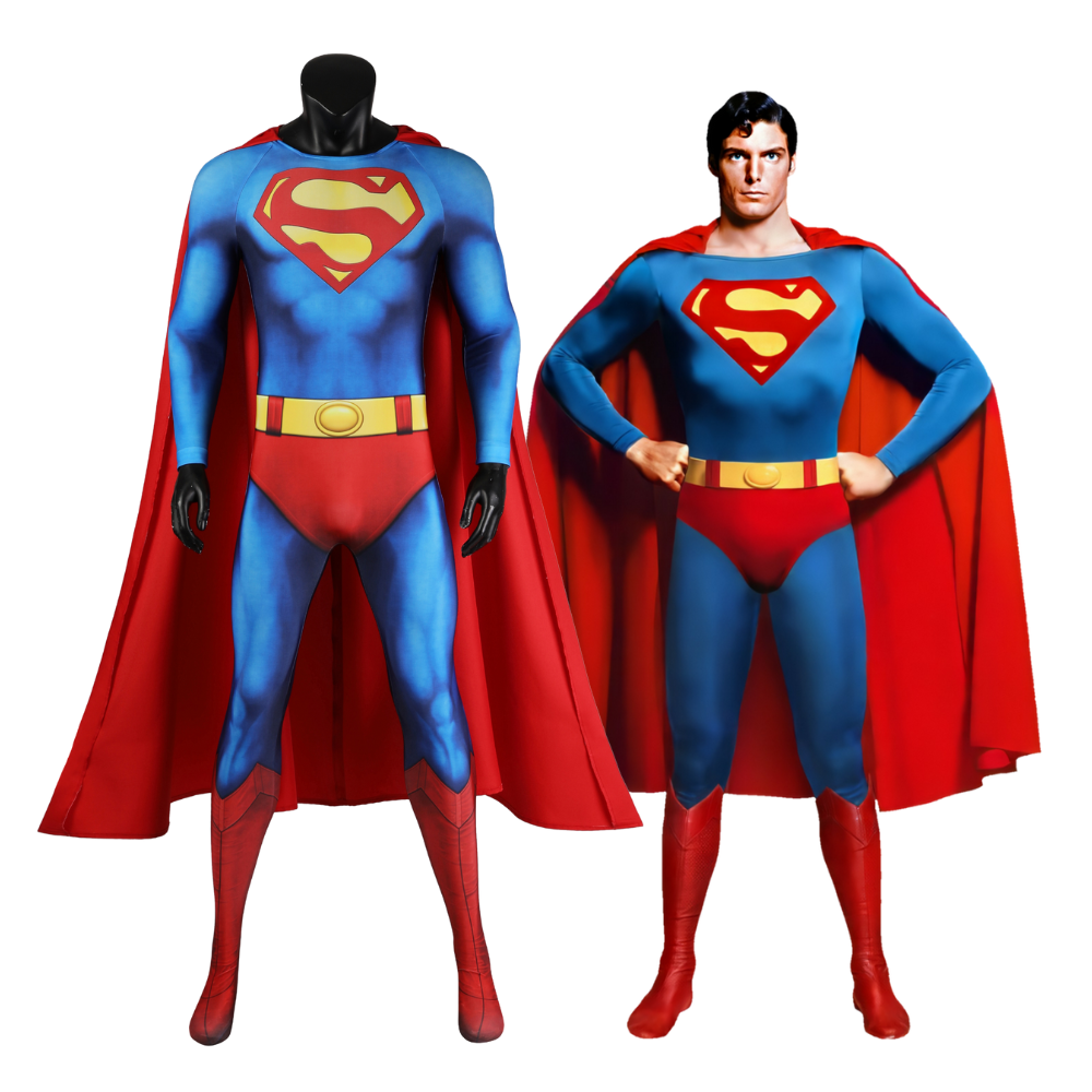 Superman 1978 Christopher Reeve Cosplay Costume | DC Outfit