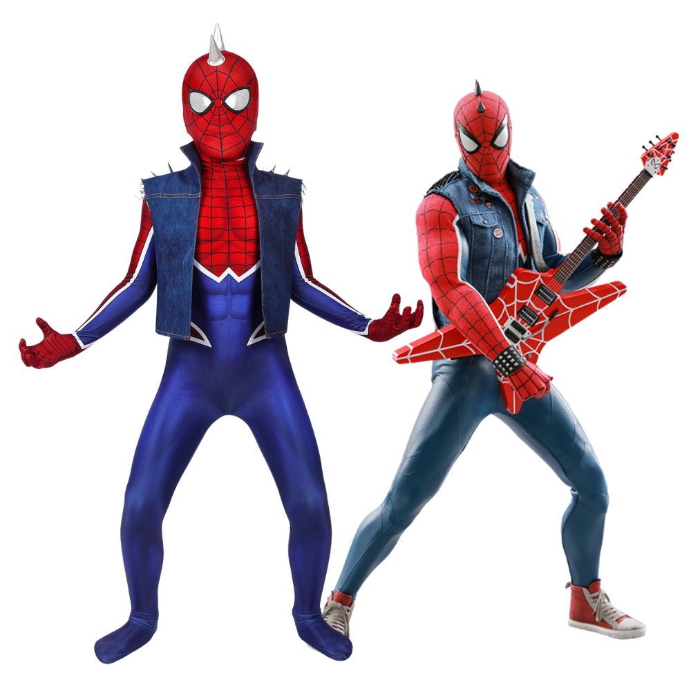 Kids Spider-Man PS4 Punk Suit Cosplay Costume | Marvel Outfit