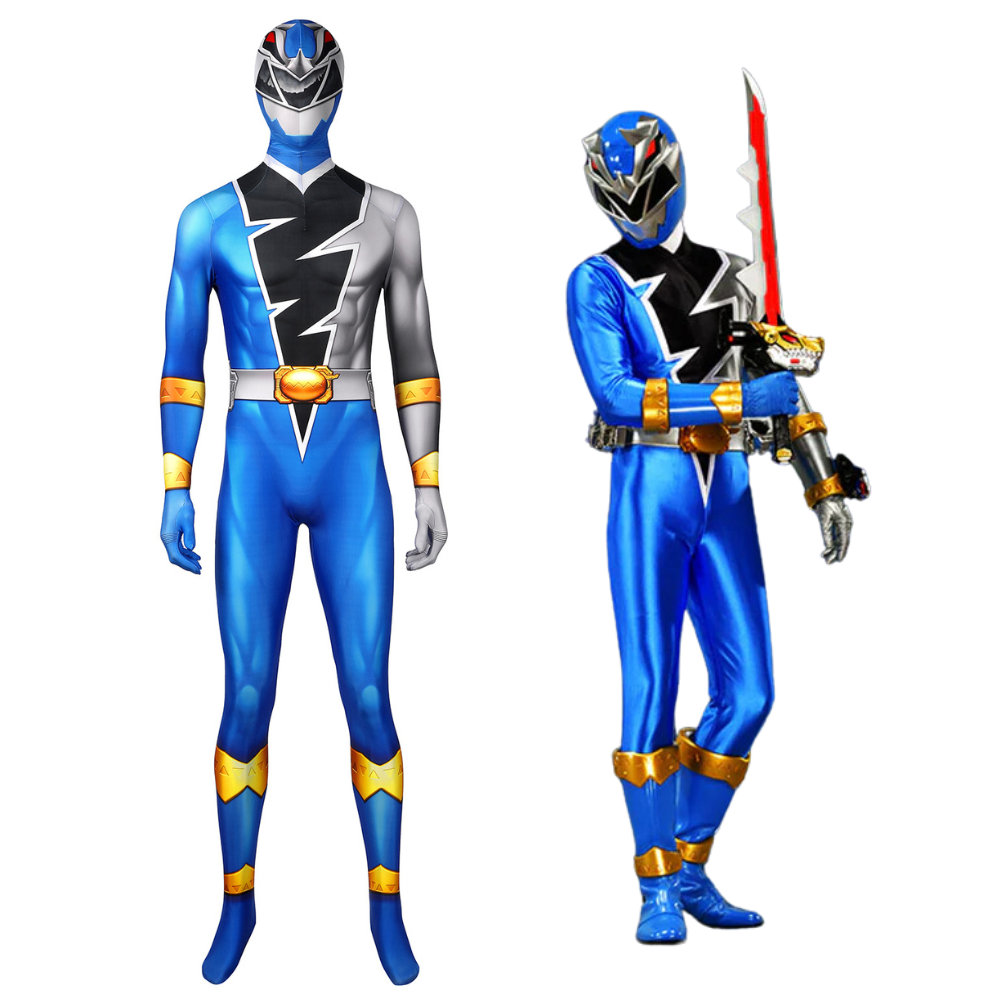 Kishiryu Sentai Ryusoulger Blue Soldier Cosplay Costume | Superhero Outfit
