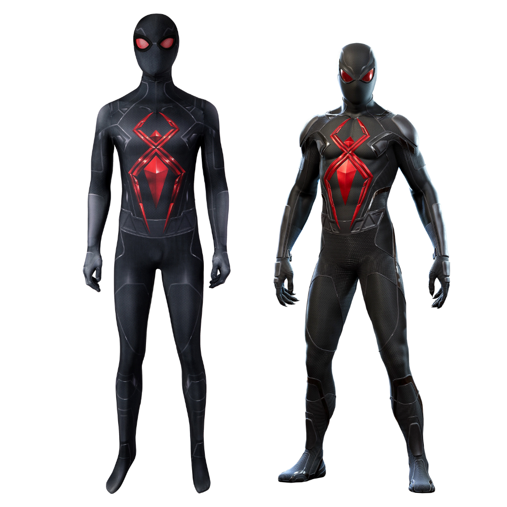 Spider-Man Dark Suit Cosplay Costume | Marvel Outfit