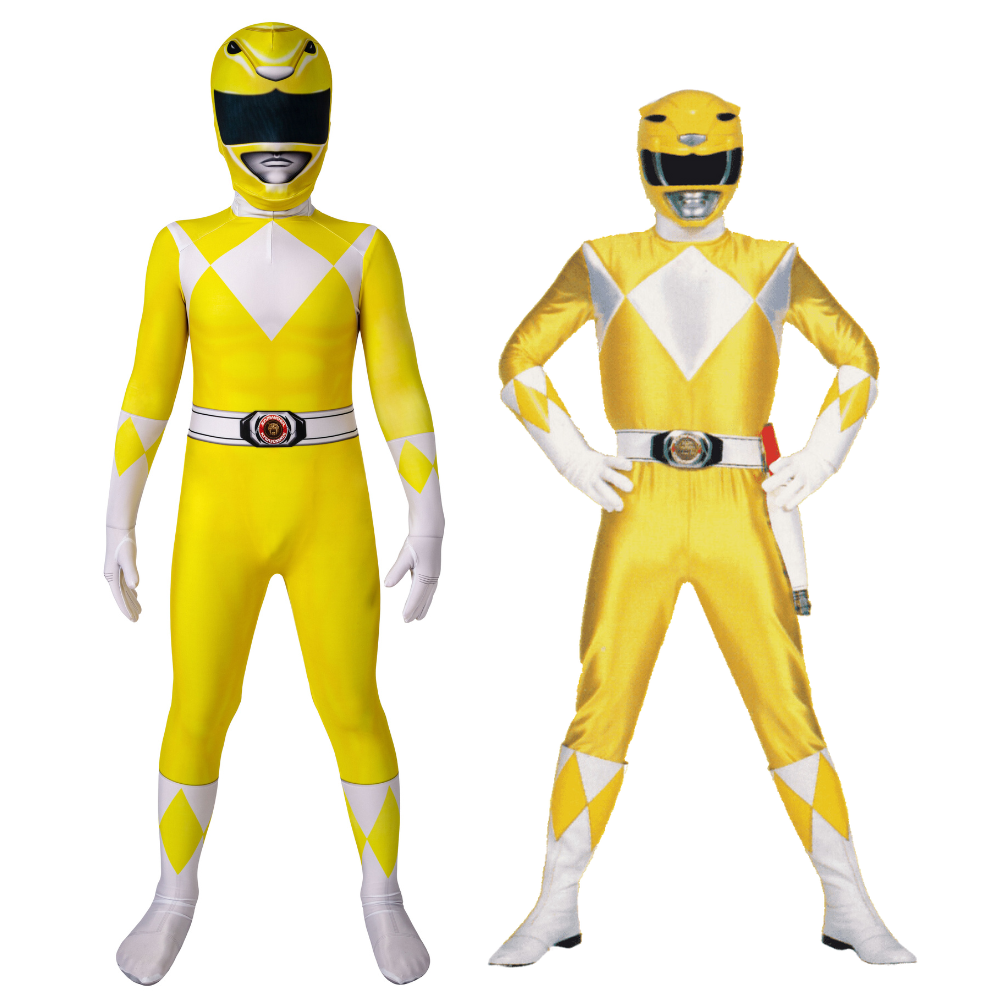 Power Rangers Kids Yellow Ranger Trini Kwan Cosplay Costume | Superhero Outfit