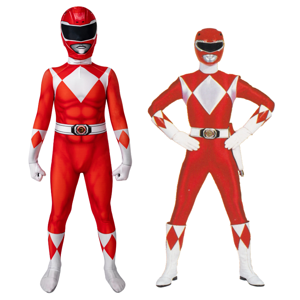 Power Rangers Kids Red Ranger Jason Cosplay Costume | Superhero Outfit