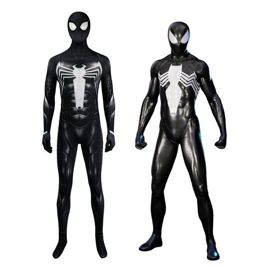 Spider-Man 2 Black Suit Cosplay Costume | Marvel Outfit