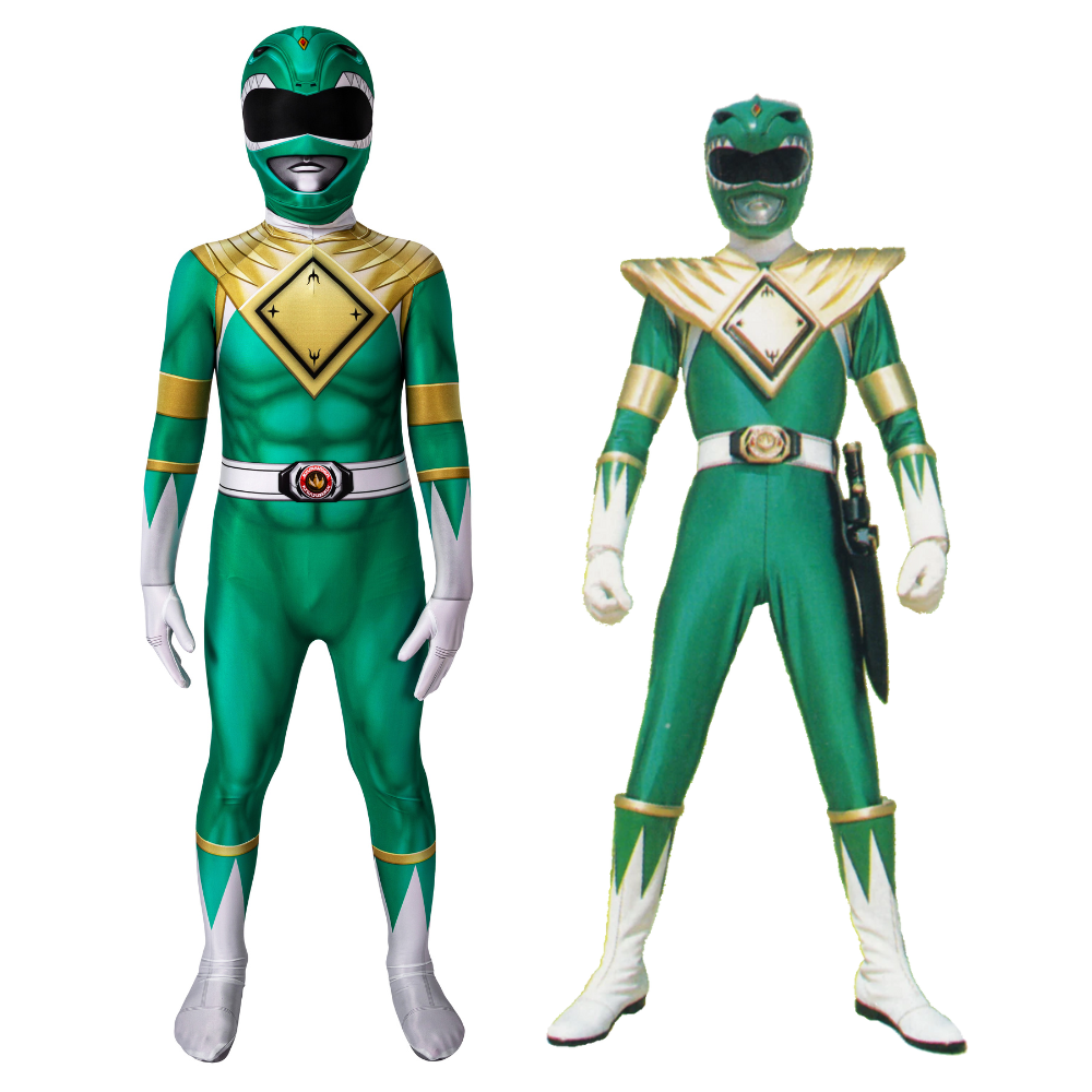 Power Rangers Kids Green Ranger Tommy Cosplay Costume | Superhero Outfit