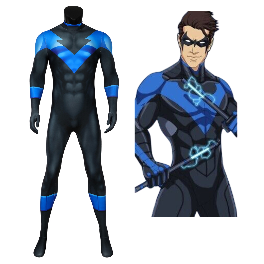 Batman Under the Red Hood Nightwing Cosplay Costume | DC Outfit