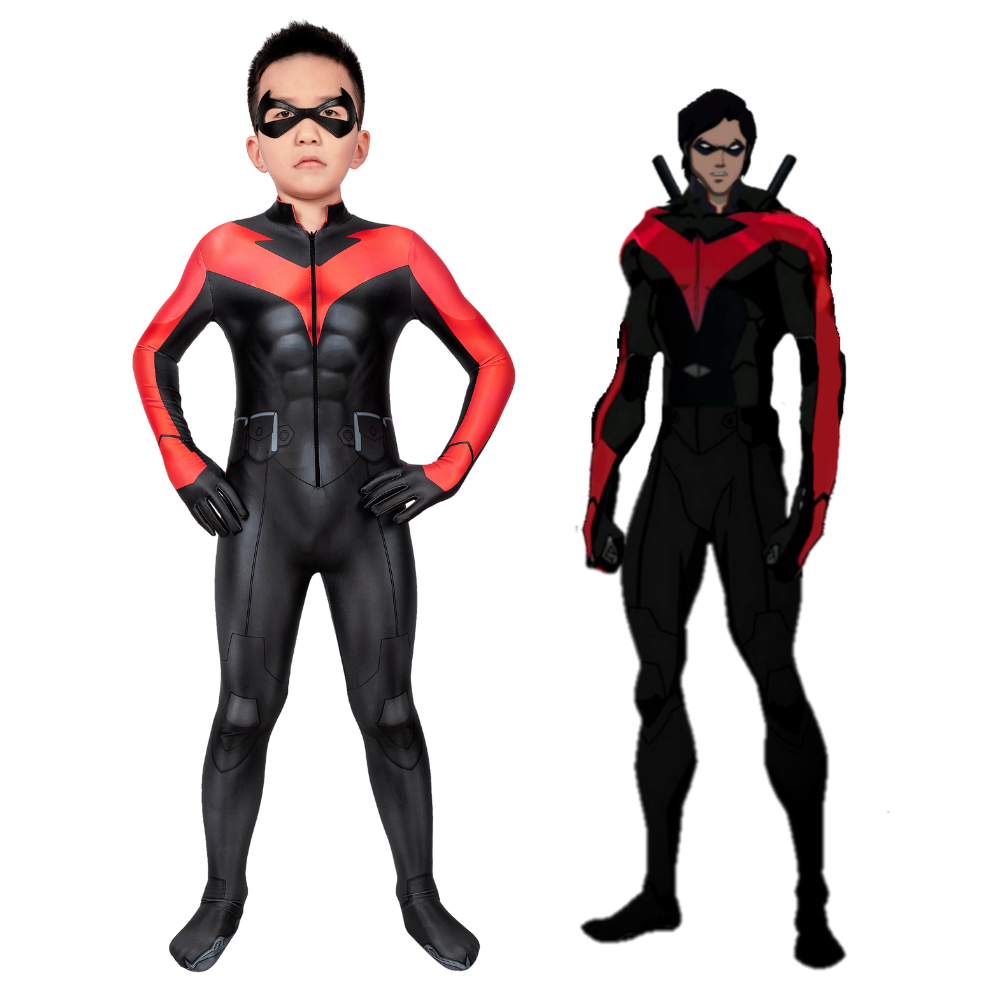 Kids Titans The Judas Contract Nightwing Cosplay Costume | DC Outfit