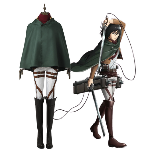 Attack on Titan Mikasa Ackerman Cosplay Costume | Anime Outfit