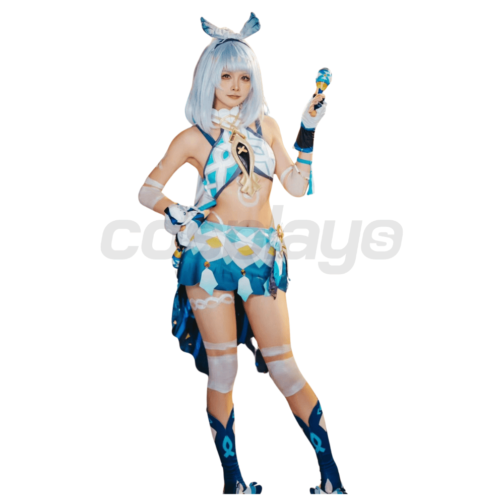 Genshin Impact Mualani Cosplay Costume | Gaming Outfit