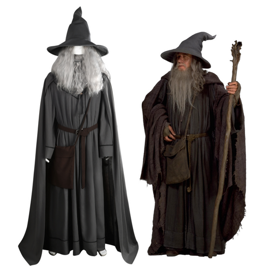Costume de cosplay de Gandalf le Gris du Seigneur des Anneaux | Tenue fantaisie