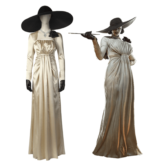 Resident Evil Village Lady Dimitrescu Cosplay Costume | Gaming Outfit
