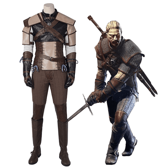The Witcher 3 Geralt of Rivia Cosplay Costume | Fantasy Outfit