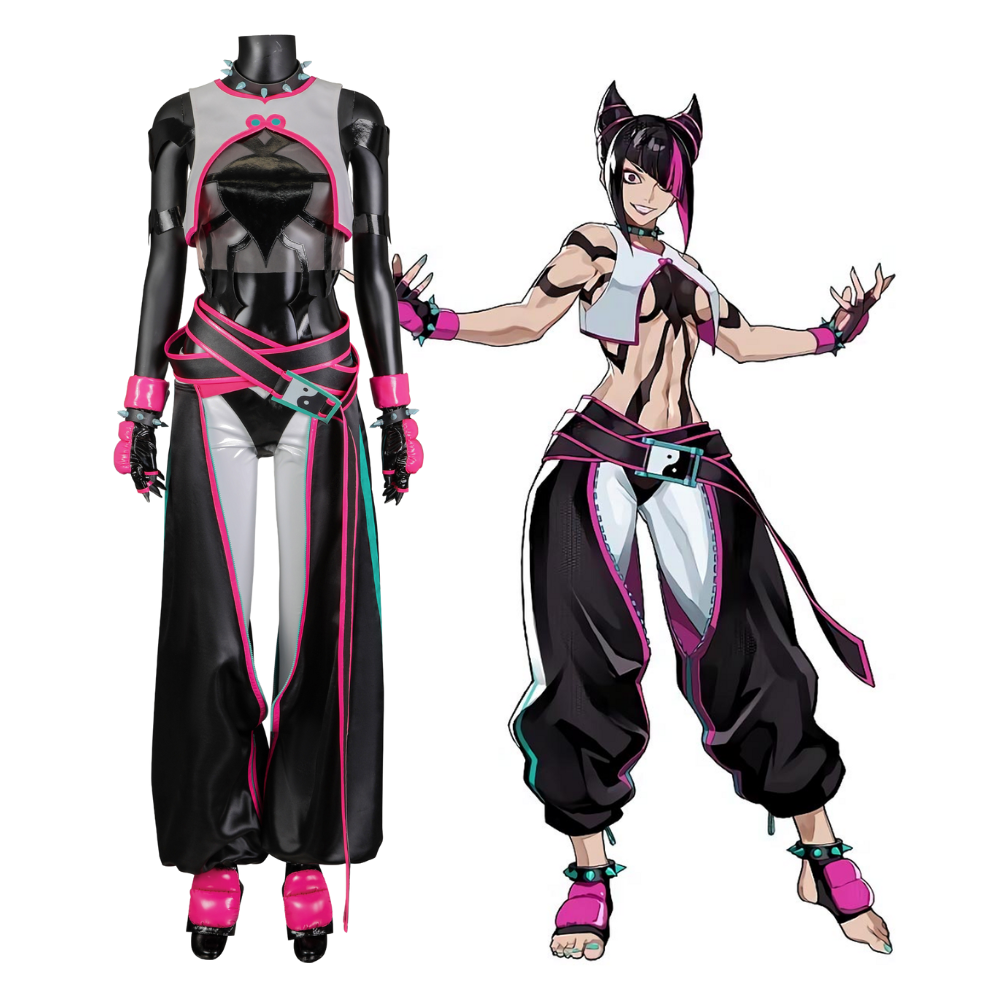 Street Fighter 6 Juri Cosplay Costume | Gaming Outfit