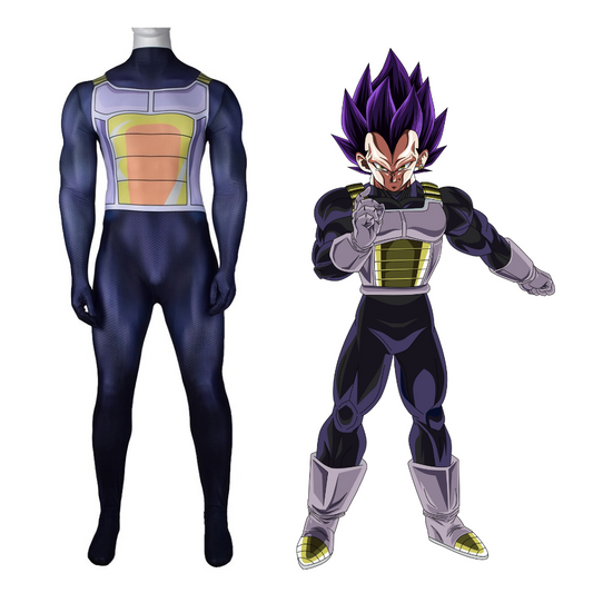 Dragon Ball Vegeta Black Battle Suit Cosplay Costume | Anime Outfit
