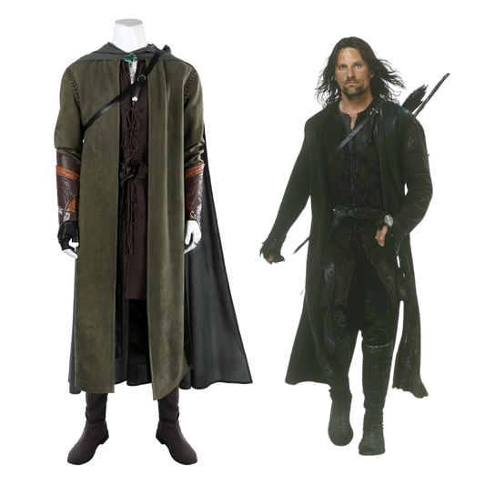Costume de cosplay d'Aragorn du Seigneur des Anneaux | Tenue fantaisie