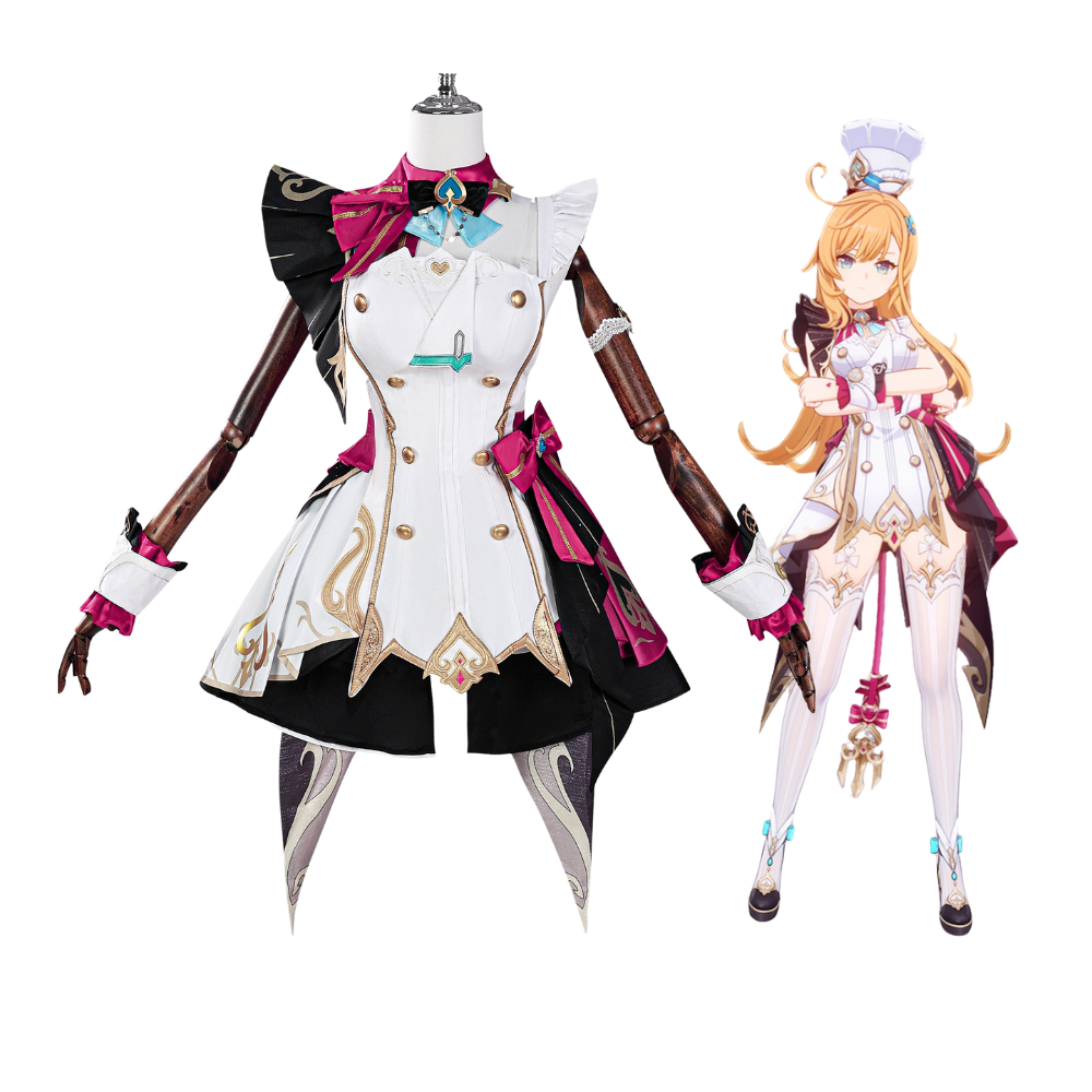 Genshin Impact Escoffier Cosplay Costume | Gaming Outfit