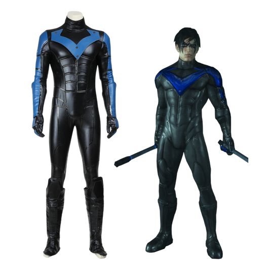 Batman Arkham City Nightwing Cosplay Costume | DC Outfit