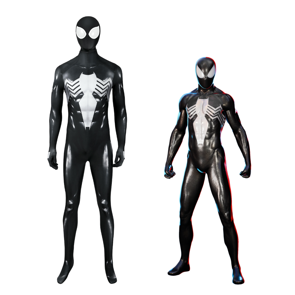 Spider-Man 2 Black Suit Cosplay Costume | Marvel Outfit