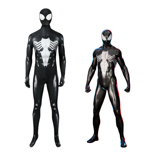 Spider-Man 2 Black Suit Cosplay Costume | Marvel Outfit