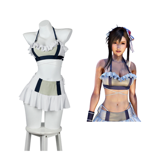Final Fantasy VII Tifa Lockhart Swimsuit Cosplay Costume | Gaming Outfit