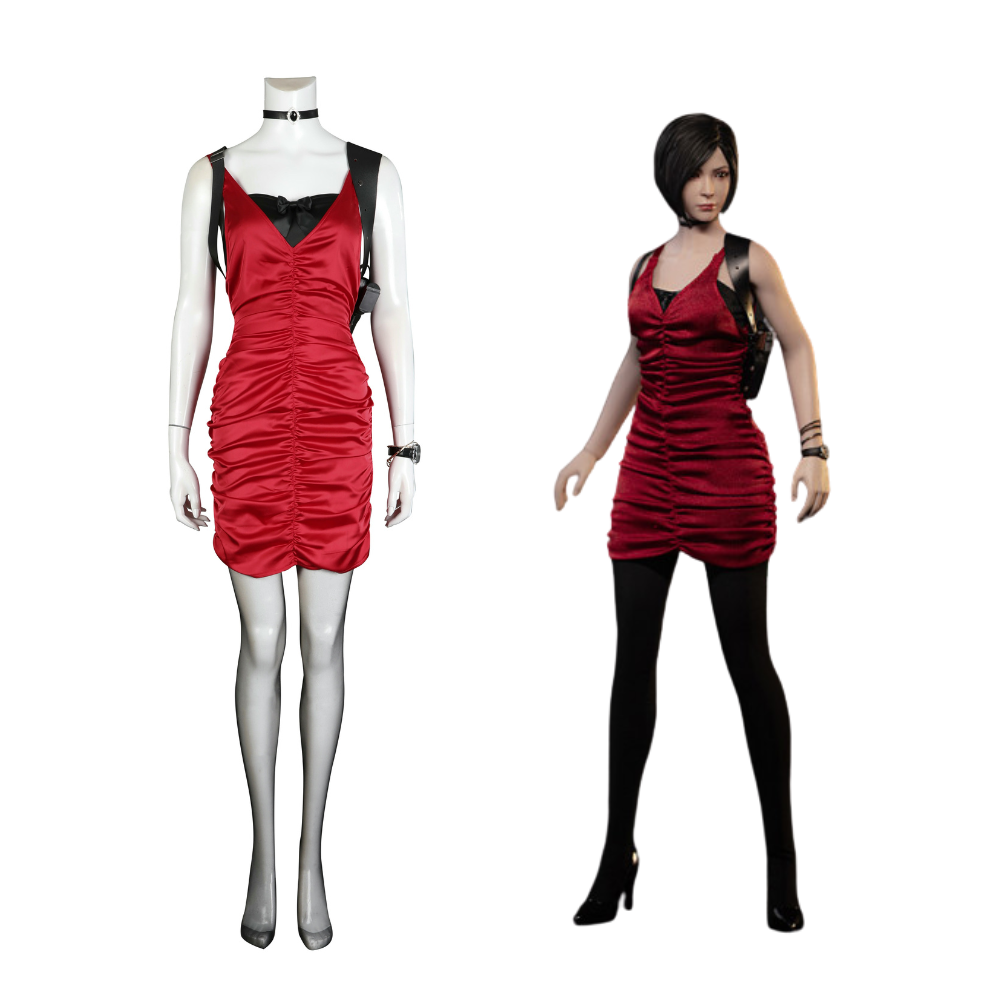 Resident Evil 4 Remake Ada Wong V2 Cosplay Costume | Gaming Outfit Ace Cosplay Resident Evil 4 Remake Ada Wong V2 Cosplay Costume | Gaming Outfit Ace Cosplay
