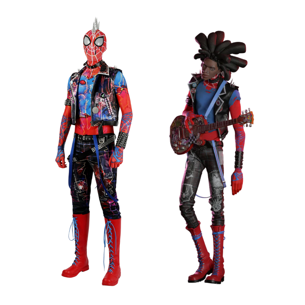 Spider-Man Spider-Punk Hobart Brown Cosplay Costume | Marvel Outfit