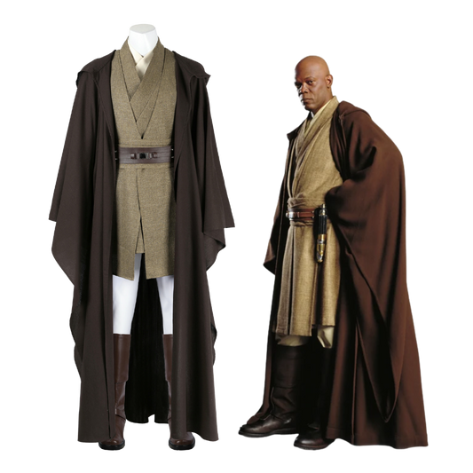 Star Wars Episode II Mace Windu Cosplay Costume | TV Outfit
