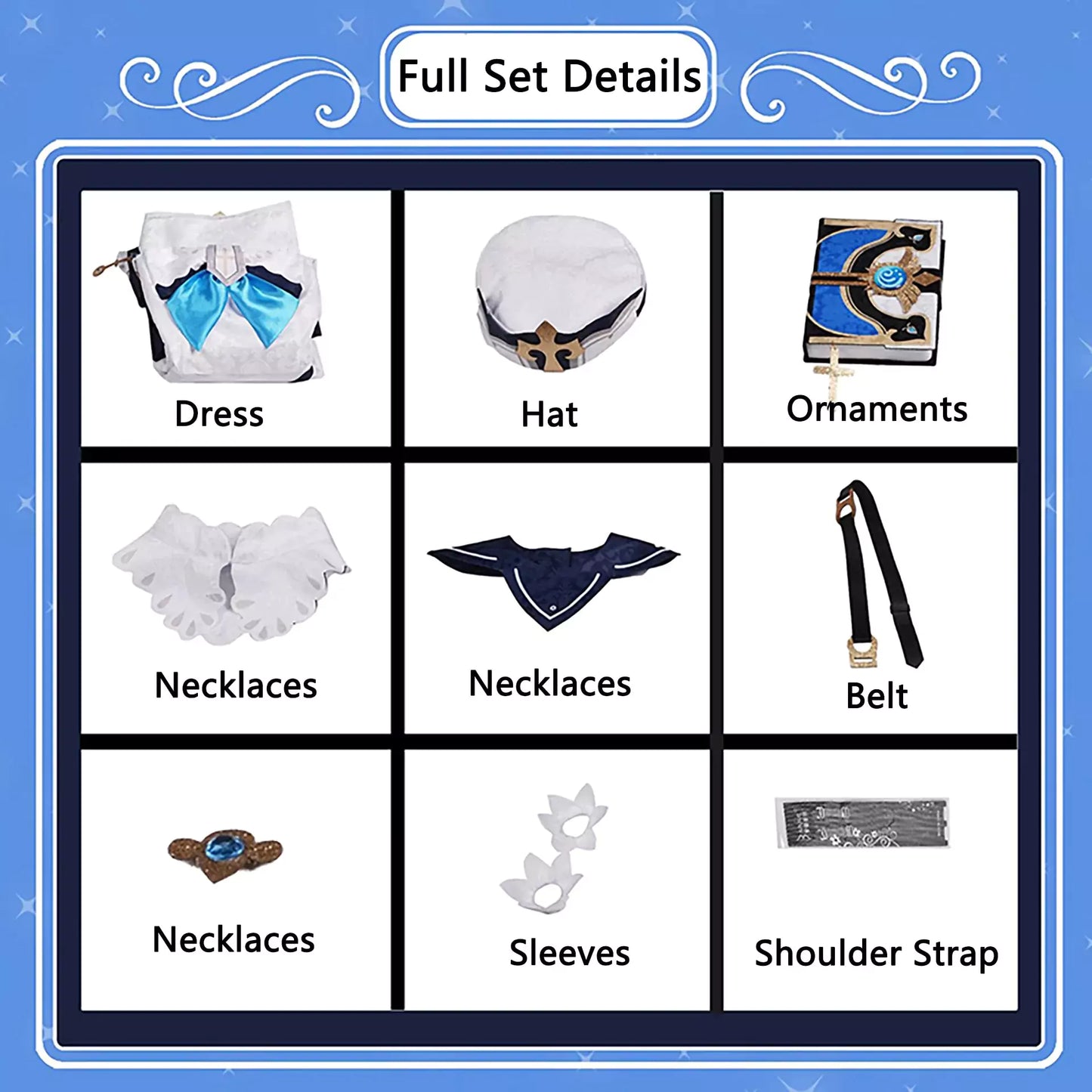 Genshin Impact Barbara Cosplay Costume | Gaming Outfit