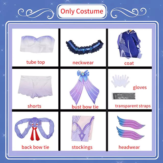 Genshin Impact Sangonomiya Kokomi Cosplay Costume | Gaming Outfit
