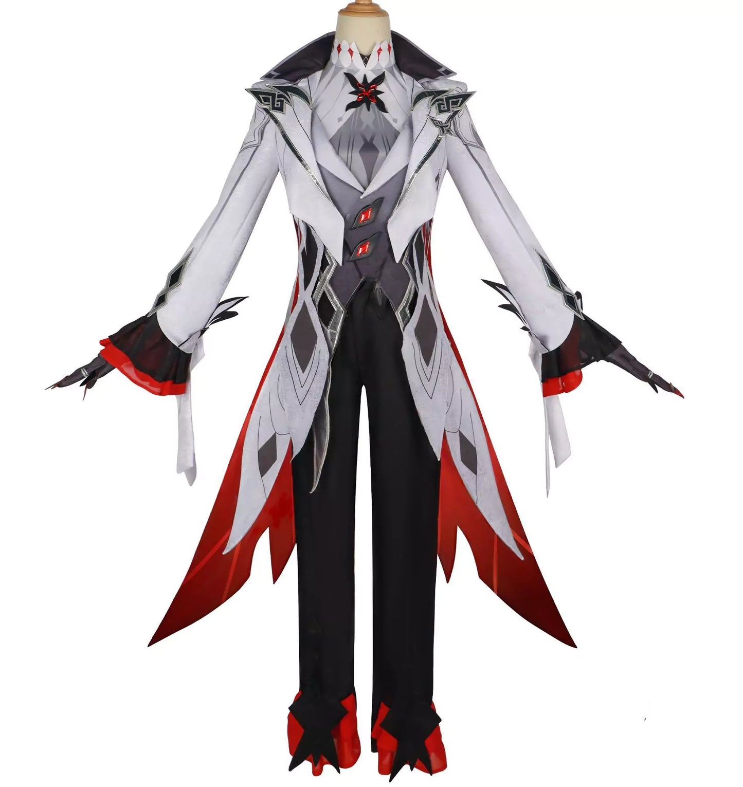 Genshin Impact Arlecchino Cosplay Costume | Gaming Outfit