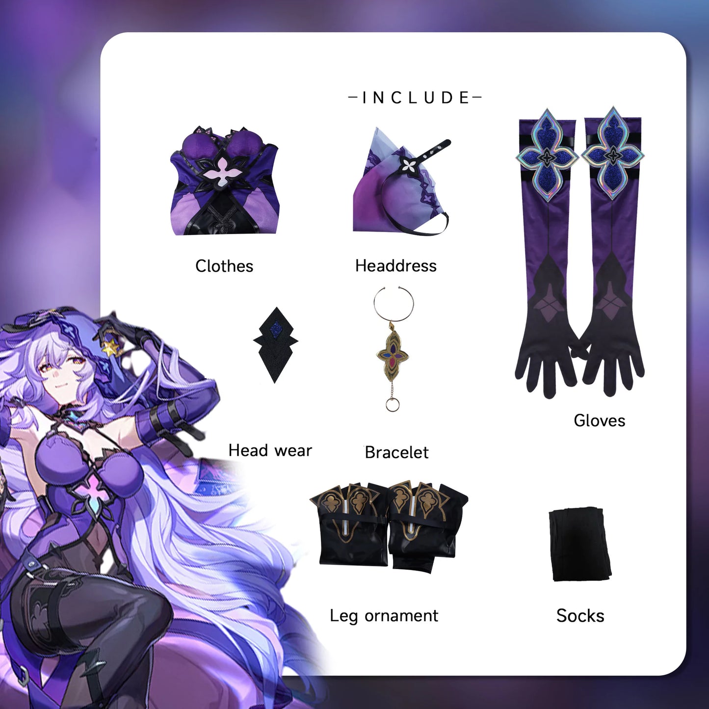 Honkai Star Rail Blackswan Cosplay Costume | Gaming Outfit