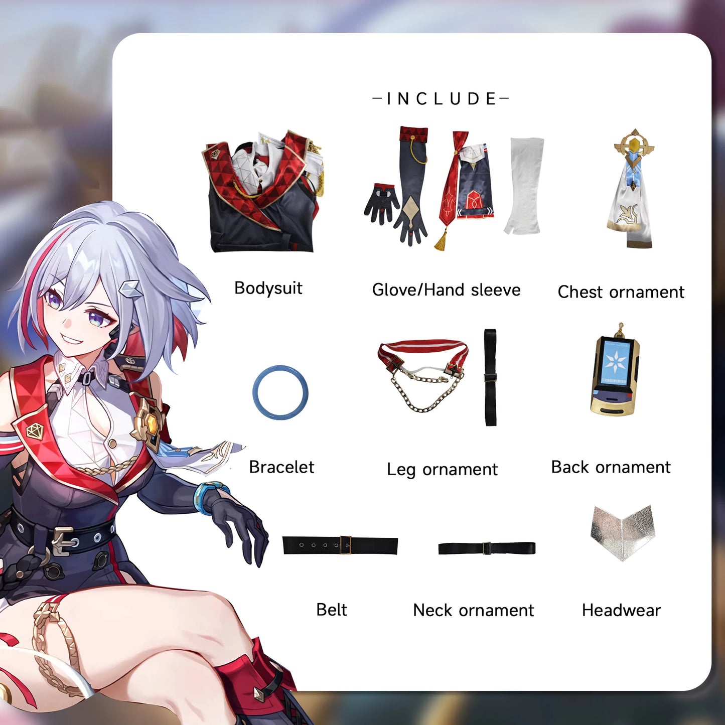 Honkai Star Rail Topaz Cosplay Costume | Gaming Outfit