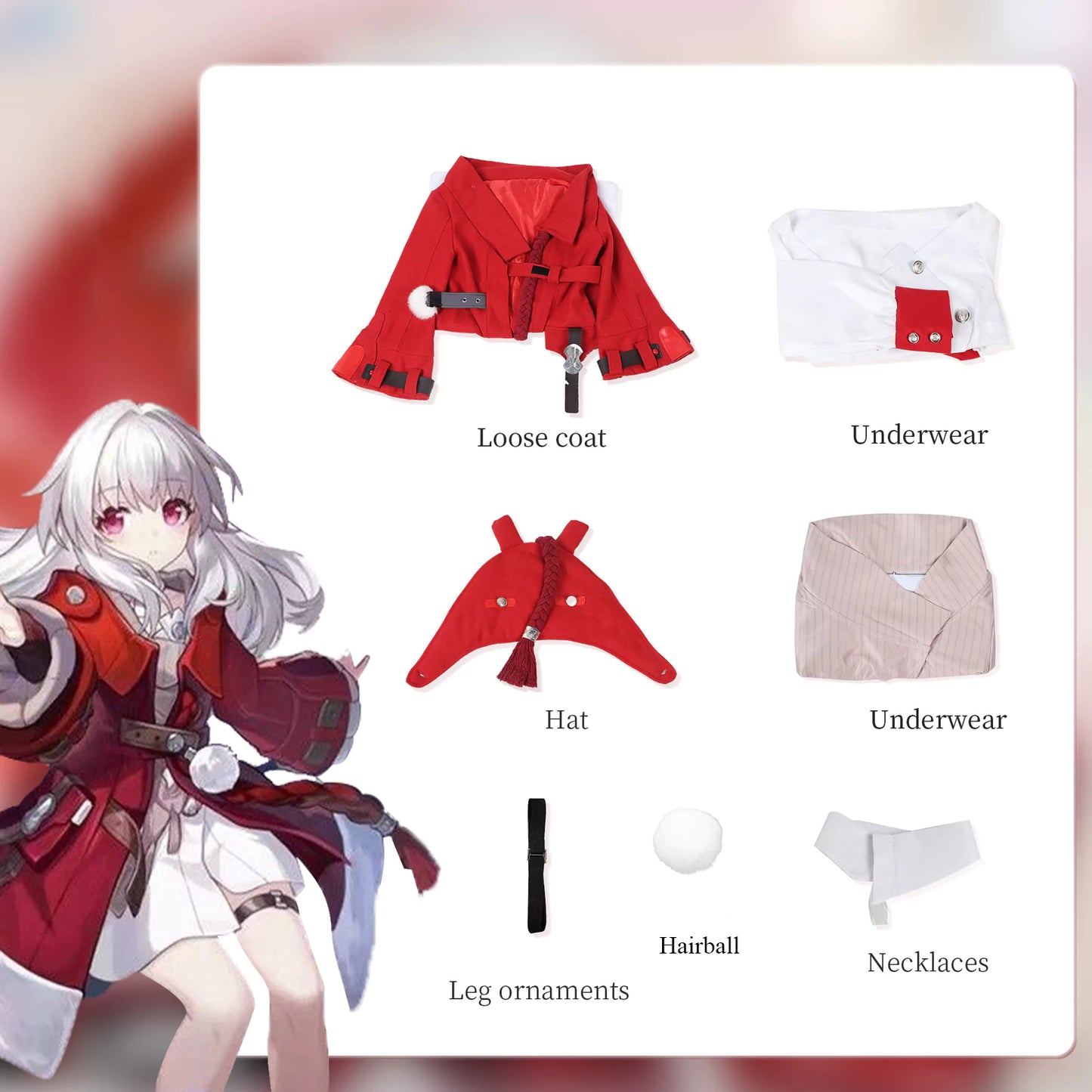 Honkai Star Rail Clara Cosplay Costume | Gaming Outfit