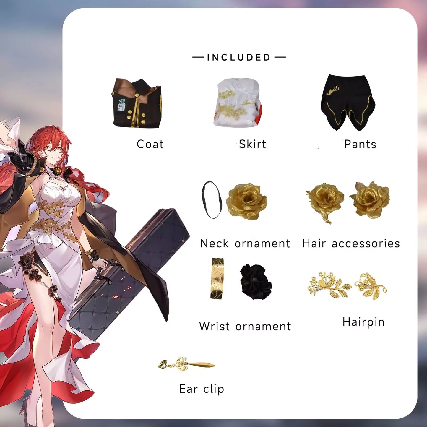 Honkai Star Rail Himeko Cosplay Costume | Gaming Outfit
