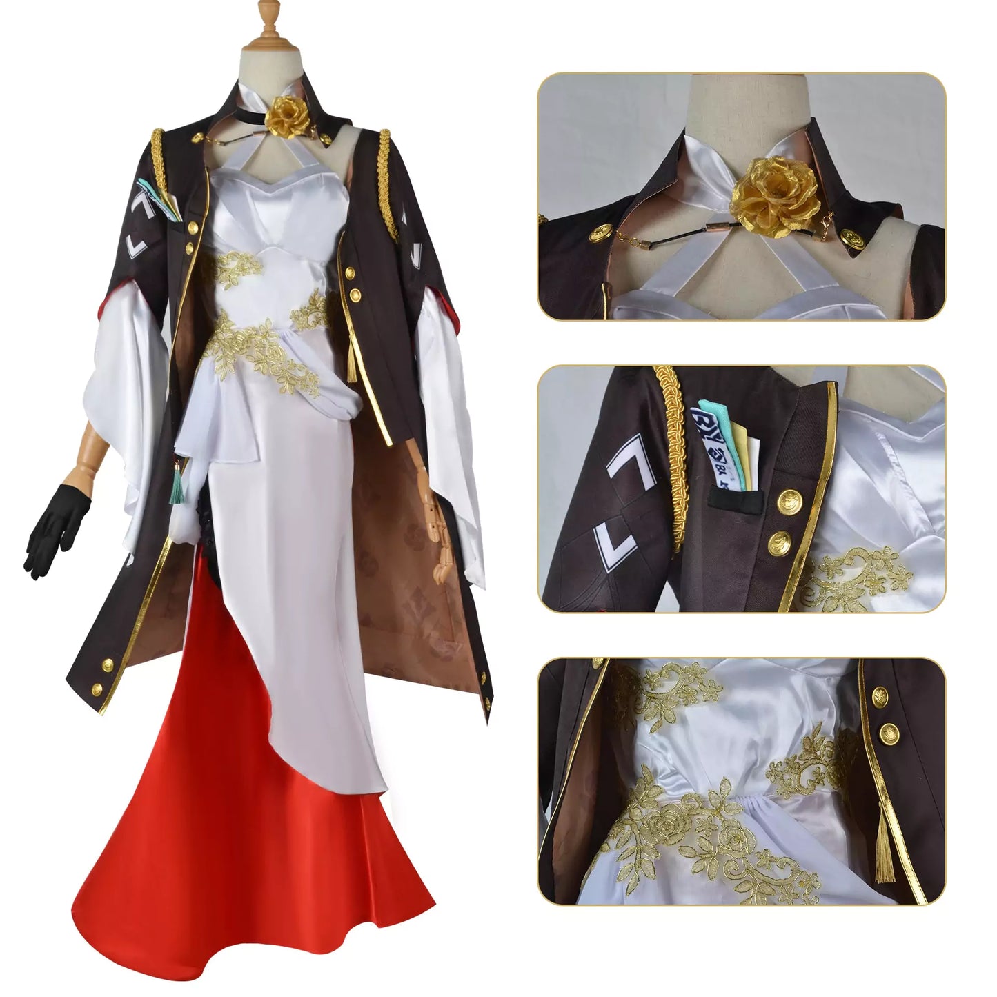 Honkai Star Rail Himeko Cosplay Costume | Gaming Outfit