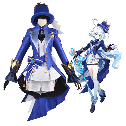 Genshin Impact Focalors Cosplay Costume | Gaming Outfit