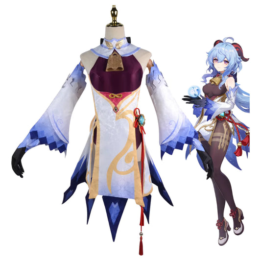 Genshin Impact Ganyu Cosplay Costume | Gaming Outfit