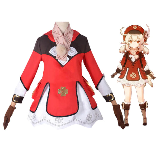 Genshin Impact Klee Cosplay Costume | Gaming Outfit