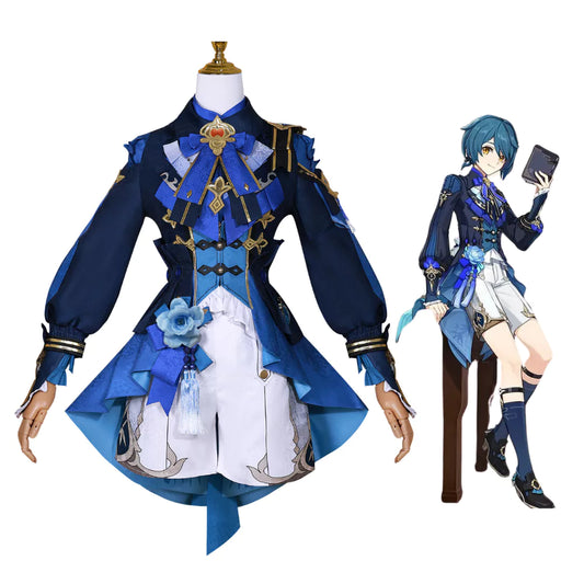 Genshin Impact Xingqiu Carnival Cosplay Costume | Gaming Outfit