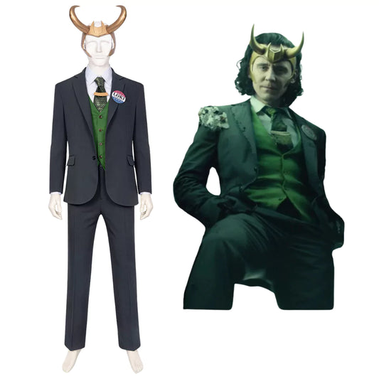 Loki Season 1 Cosplay Costume | Marvel Outfit