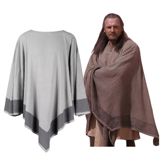 Star Wars Episode I Qui-Gon Jinn Cloak Cosplay Costume | TV Outfit