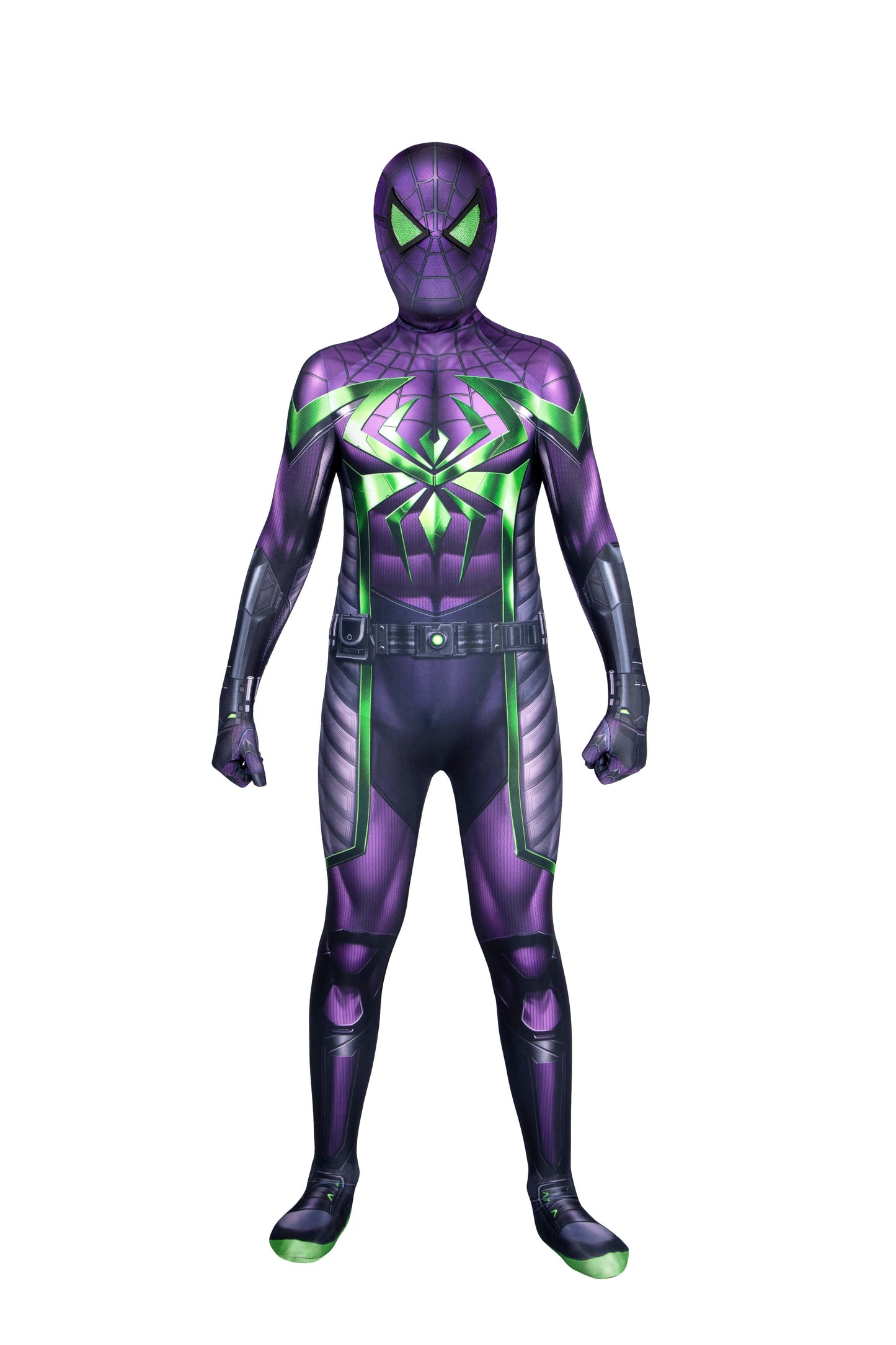 Marvel Children Spiderman Purple Reign Complete Cosplay Costume Outfit